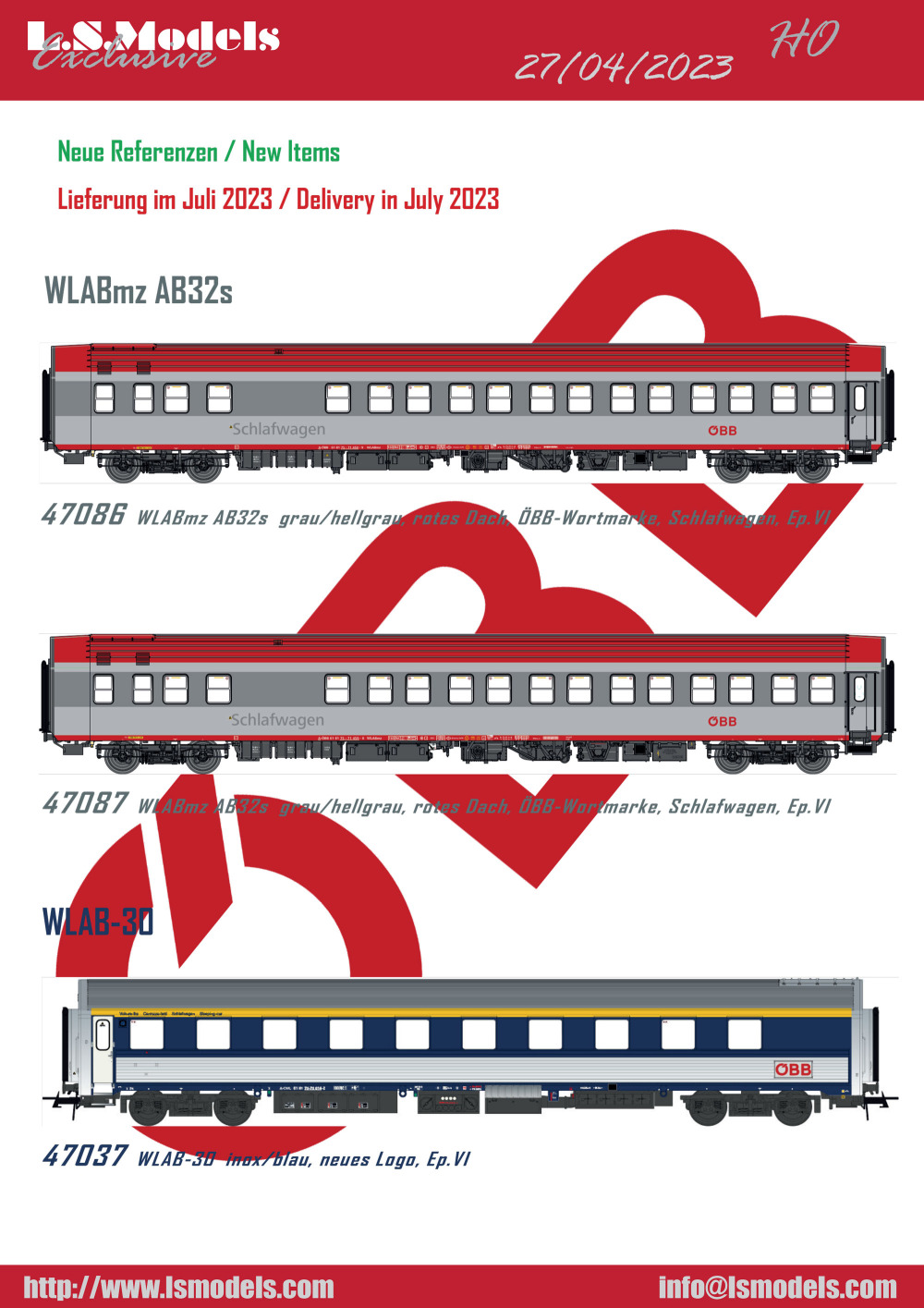 LS Models - Delivery in July 2023