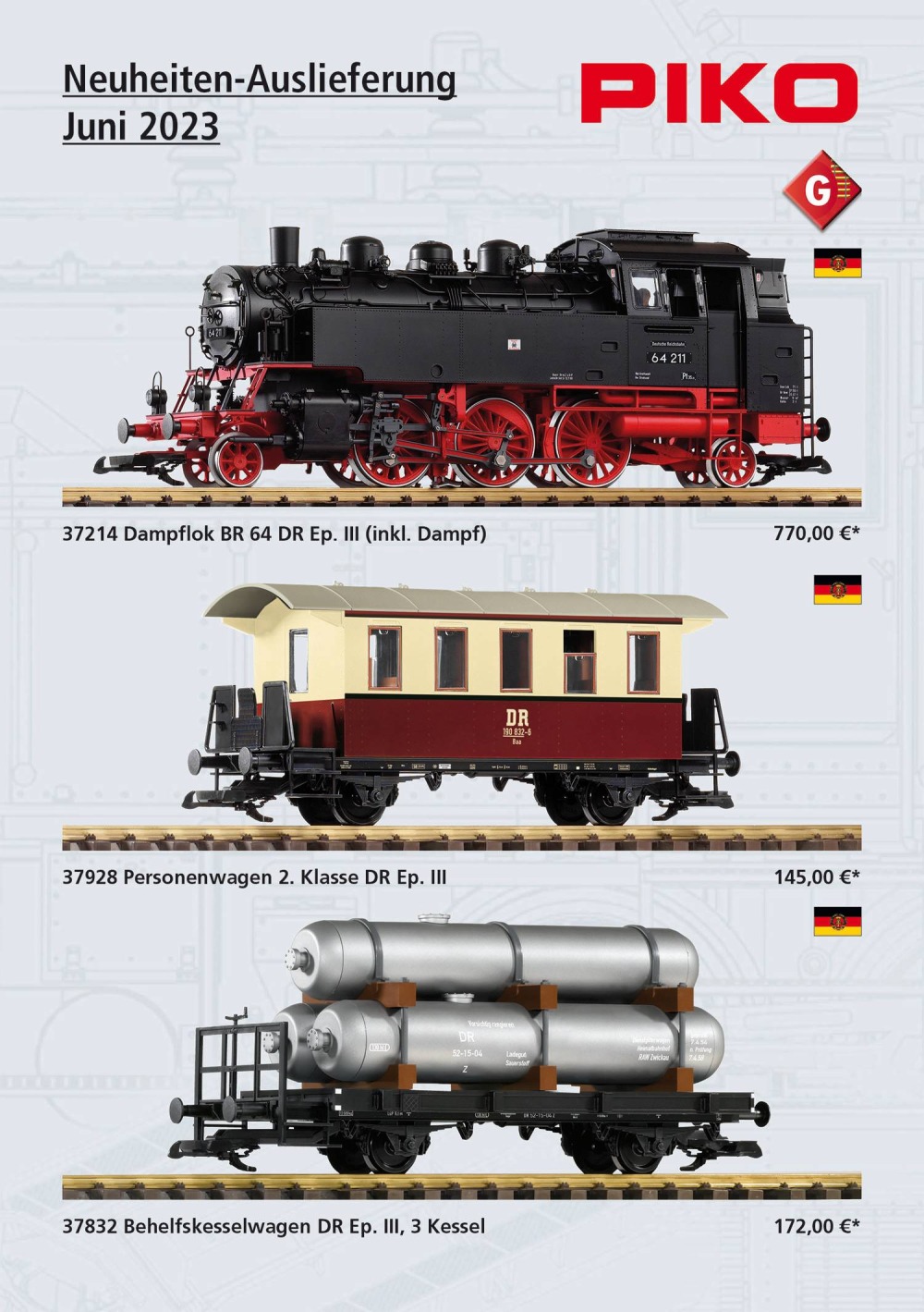 PIKO - Neuheiten-Auslieferung Juni 2023