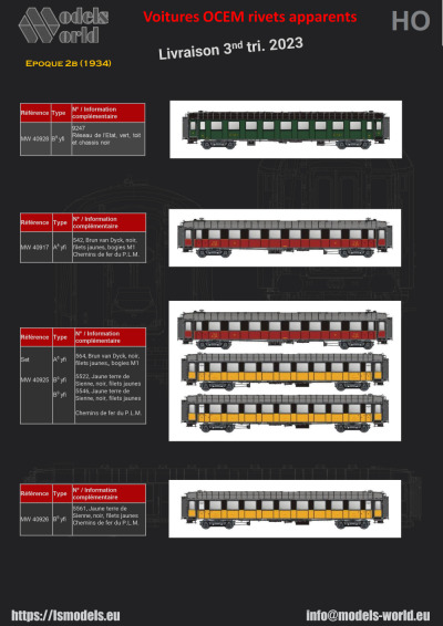 OCEM passenger coaches - LS Models