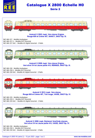 SNCF - X 2800 diesel railcar - Rails Europ Express