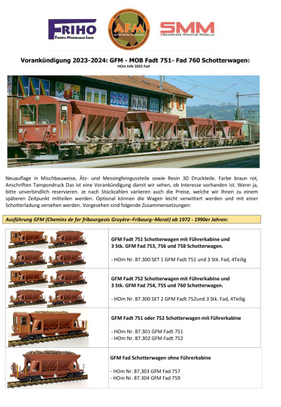 GFM & MOB: Fad(t) freight wagons - FRIHO