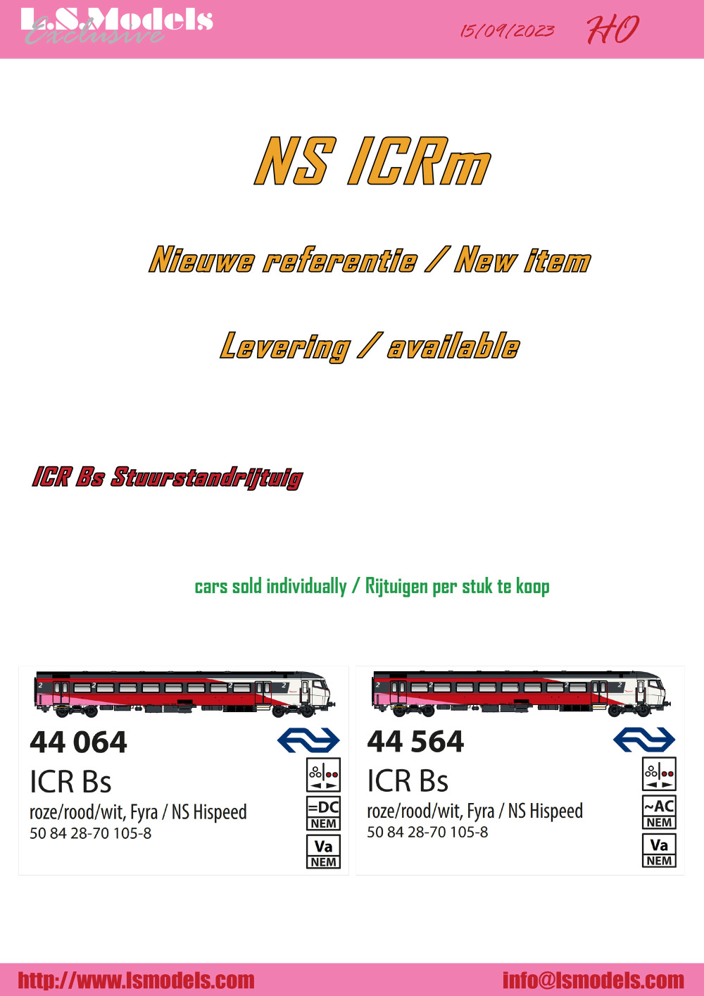 LS Models - NS - ICRm passenger coaches