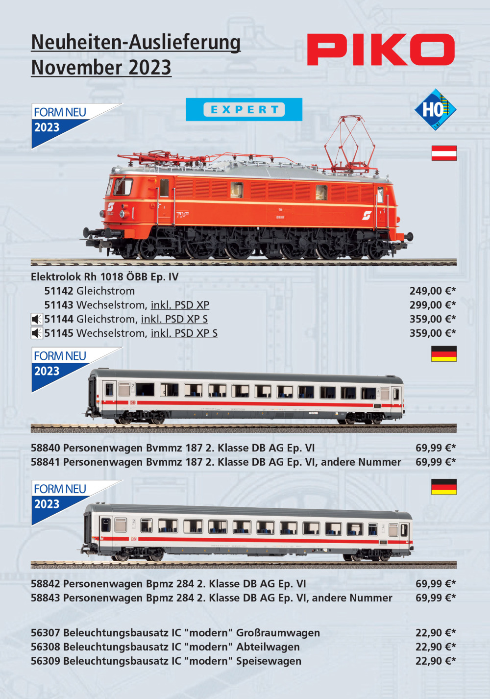 PIKO - Neuheiten-Auslieferung November 2023