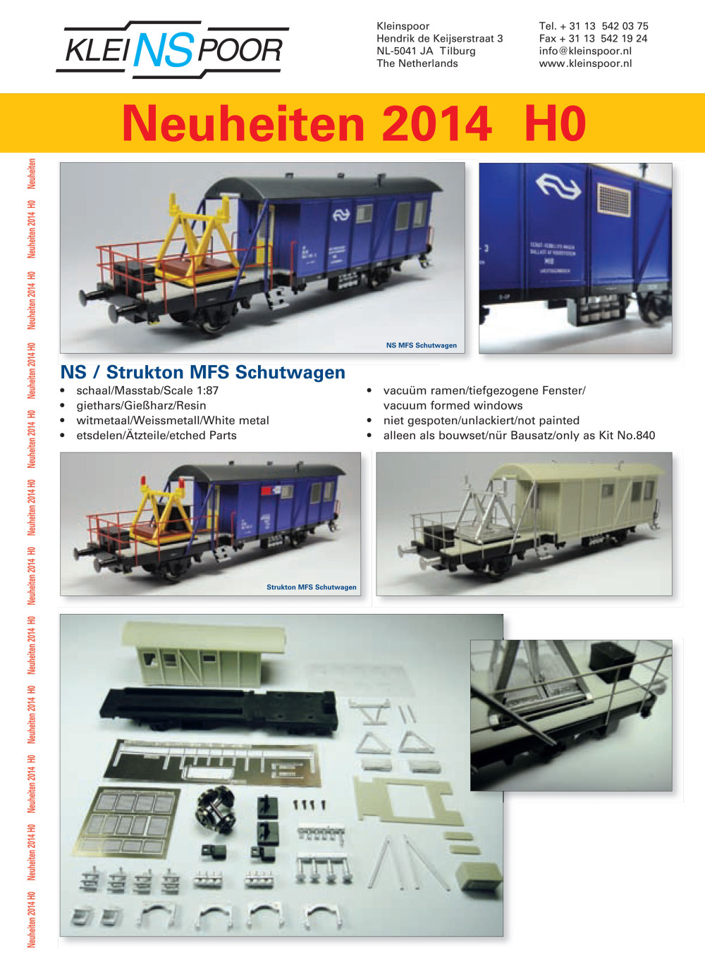 Kleinspoor - Novelties 2014