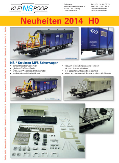Novelties 2014 - Kleinspoor
