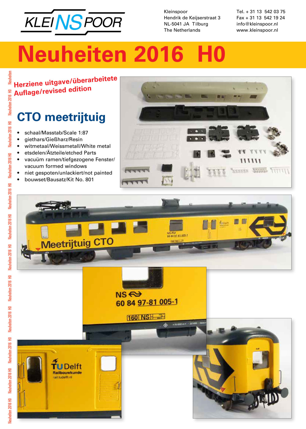 Kleinspoor - Novelties 2016