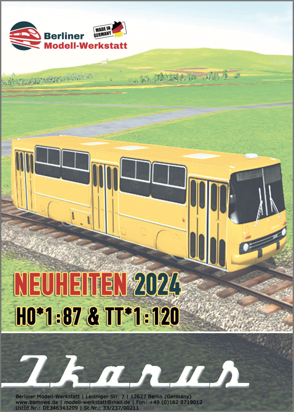 Berliner Modell-Werkstatt - IKARUS 260 Standard Gauge Railcar