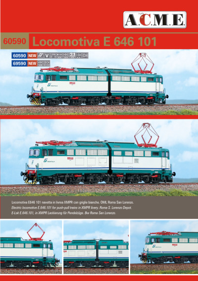 Trenitalia - E 646 101 electric locomotive - ACME - Anonima Costruzioni Modellistiche Esatte