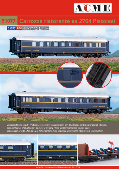 SNCB NMBS / CIWL - Restaurant car - ACME - Anonima Costruzioni Modellistiche Esatte