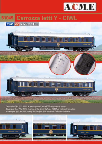 Turkish Railways / CIWL sleeping coach - ACME - Anonima Costruzioni Modellistiche Esatte