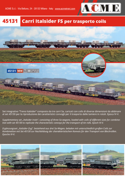 FS - Sa freight wagons - ACME - Anonima Costruzioni Modellistiche Esatte