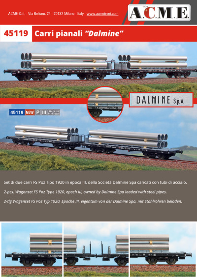 FS - Poz freight wagons - ACME - Anonima Costruzioni Modellistiche Esatte