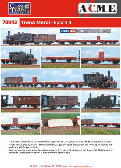 Freight train - ACME - Anonima Costruzioni Modellistiche Esatte