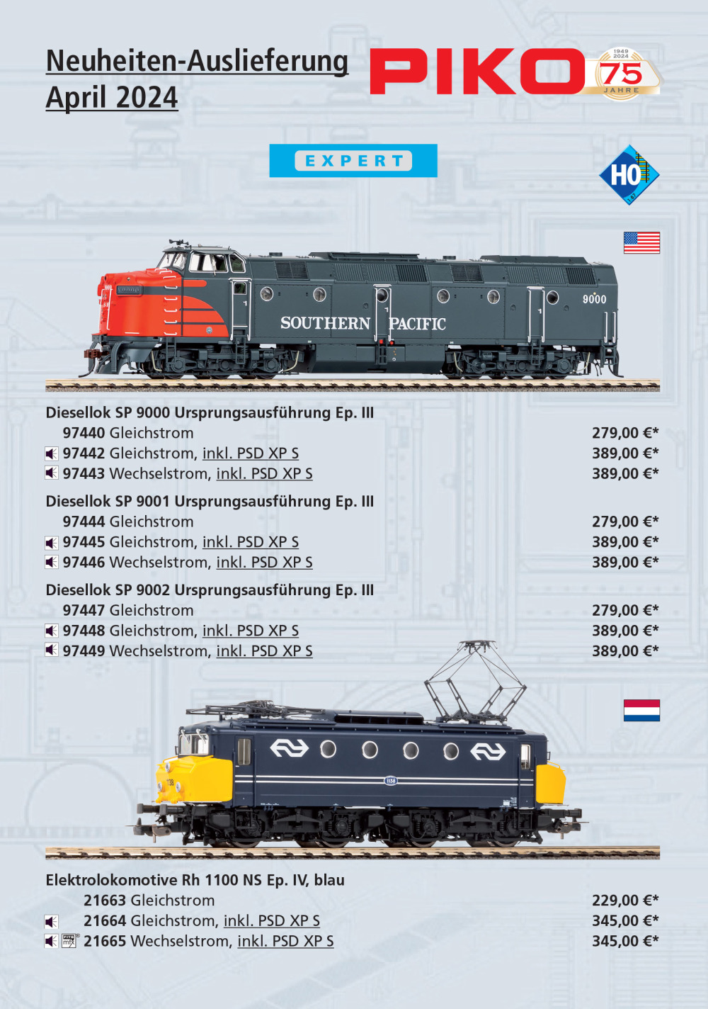 PIKO - Neuheiten-Auslieferung April 2024