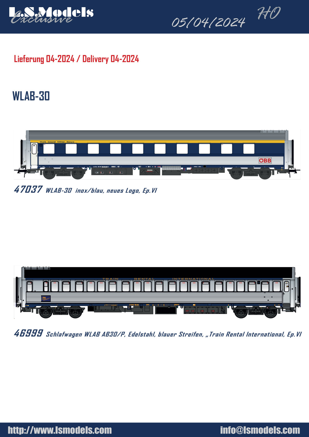 LS Models - WLAB-30 Schlafwagen