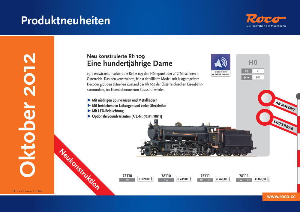 Roco - Produktneuheiten Oktober 2012