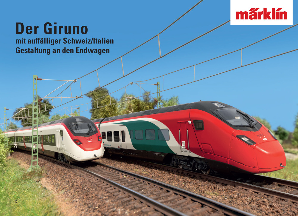 Märklin - Der Giruno mit auffälliger Schweiz/Italien Gestaltung an den Endwagen