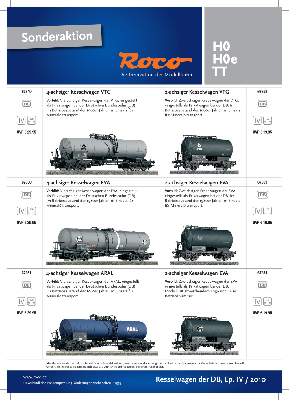 Roco - Kesselwagen der DB, Ep. IV / 2010