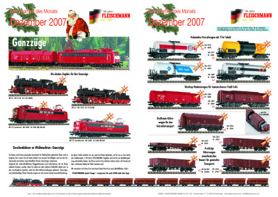 Aktionsartikel des Monats Dezember 2007 - Fleischmann