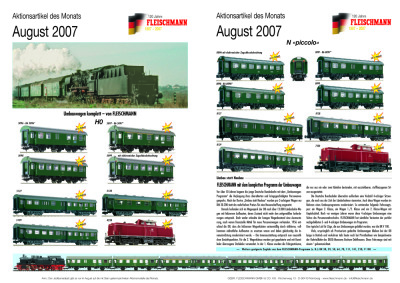 Aktionsartikel des Monats August 2007 - Fleischmann