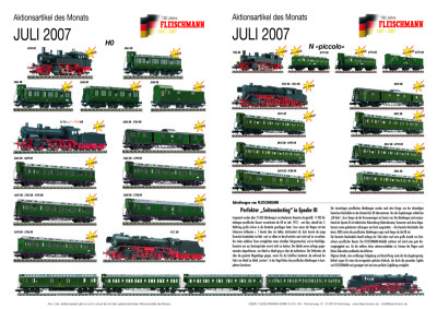 Aktionsartikel des Monats Juli 2007 - Fleischmann