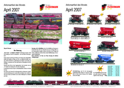 Aktionsartikel des Monats April 2007 - Fleischmann