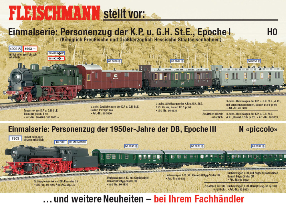 Fleischmann - Einmalserien
