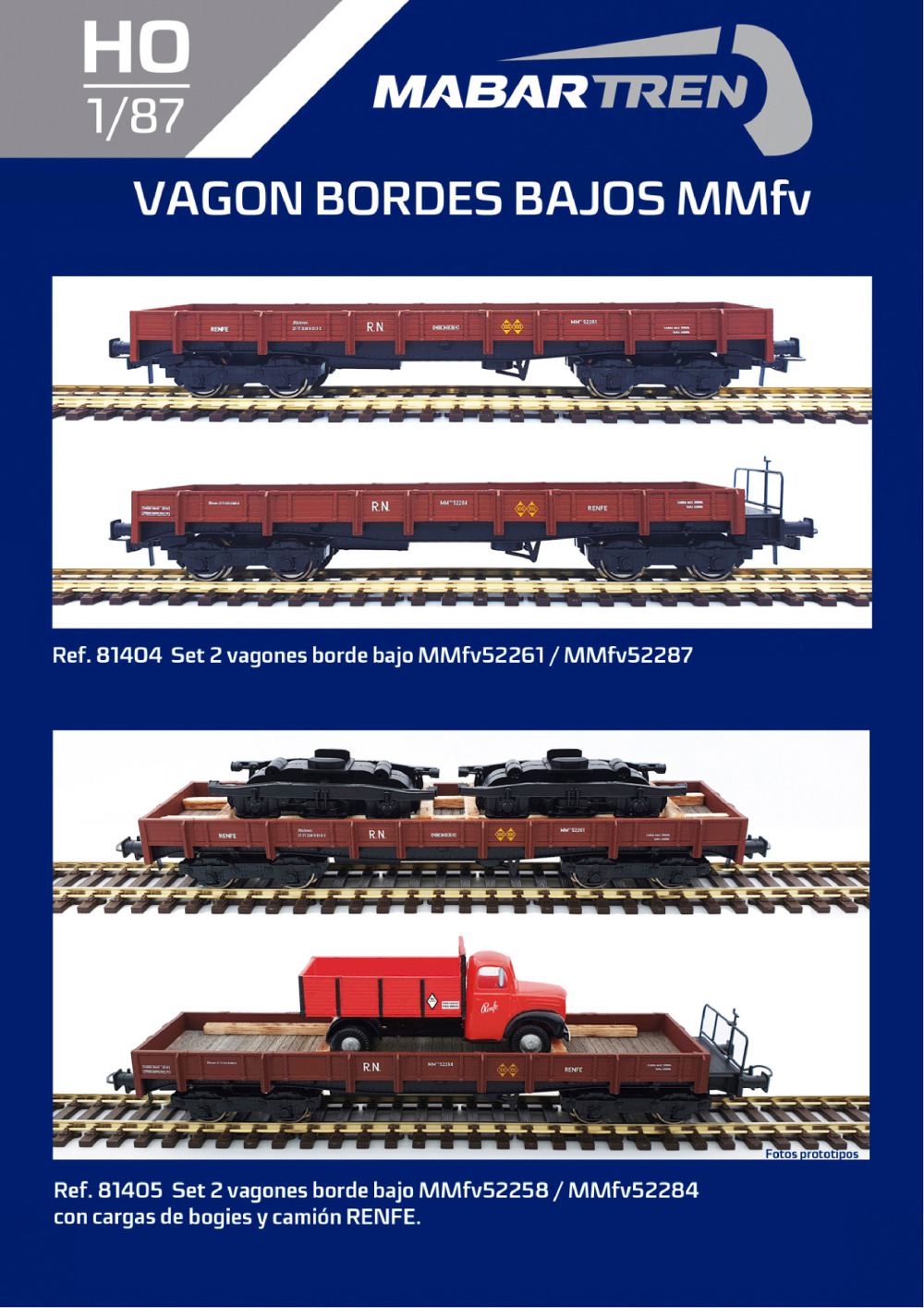 Mabar Tren - Vagón bordes bajos MMfv