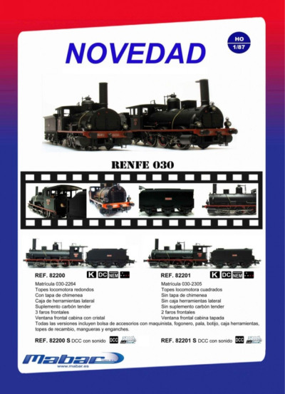 Novedad RENFE 030 - Mabar Tren