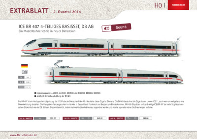 Extrablatt – 2. Quartal 2014 - Fleischmann