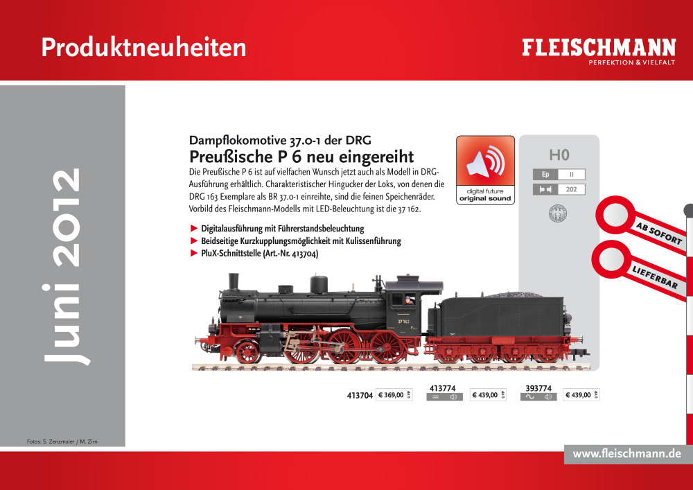 Fleischmann - Produktneuheiten Juni 2012