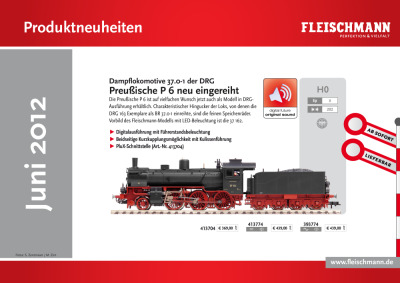 Produktneuheiten Juni 2012 - Fleischmann