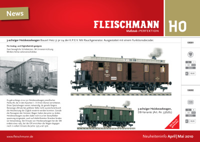 Neuheiteninfo April/Mai 2010 - Fleischmann