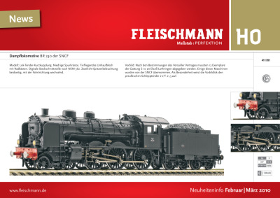 Neuheiteninfo Februar/März 2010 - Fleischmann