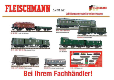 Jubiläumsangebote Bahndienstwagen / "Gealterte Fahrzeuge" - Fleischmann