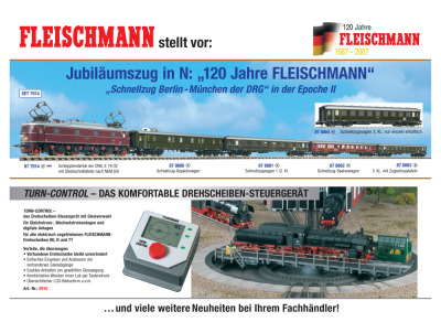 Jubiläumszug in N: "120 Jahre Fleischmann" - Fleischmann