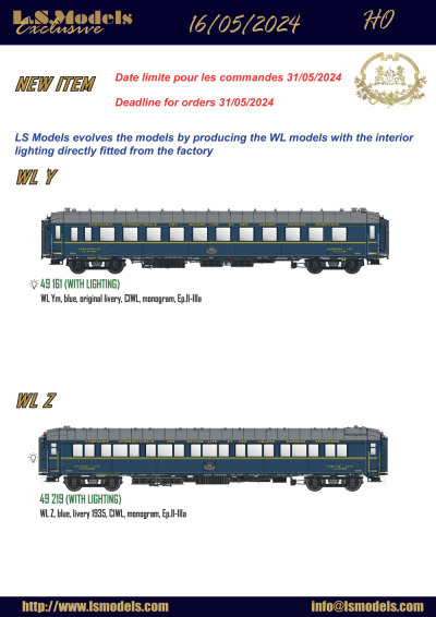 CIWL sleeping coaches - LS Models