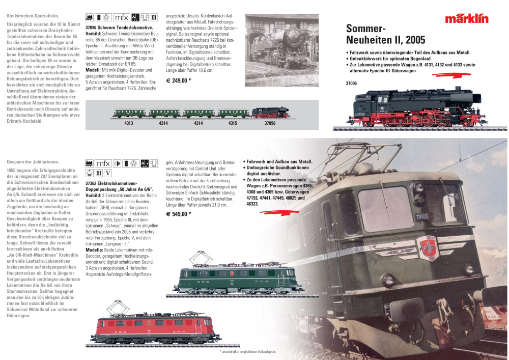 Märklin - Sommer-Neuheiten 2005