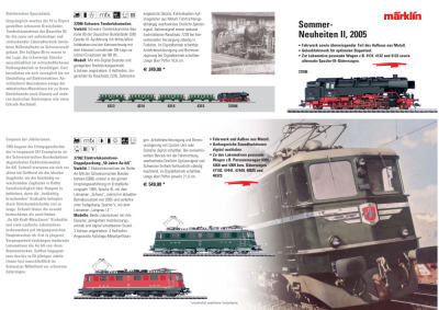 Sommer-Neuheiten 2005 - Märklin