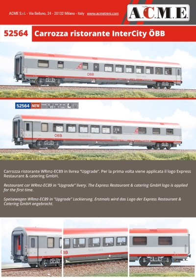 ÖBB - Carrozza ristorante (ref. 52564) - ACME - Anonima Costruzioni Modellistiche Esatte
