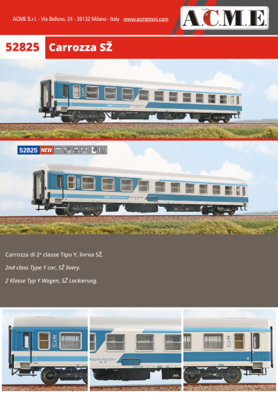 Carrozza SŽ (ref. 52825) - ACME - Anonima Costruzioni Modellistiche Esatte