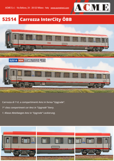 ÖBB - InterCity passenger coach (ref. 52514) - ACME - Anonima Costruzioni Modellistiche Esatte