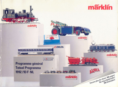 Programme général / Total Programma 1992 / 1993 - Märklin
