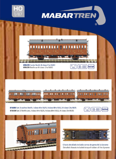 Coches de madera - Mabar Tren