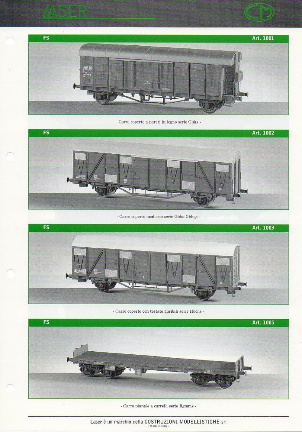 Costruzioni Modellistiche - CM - LASER costruzioni ferromodellistiche