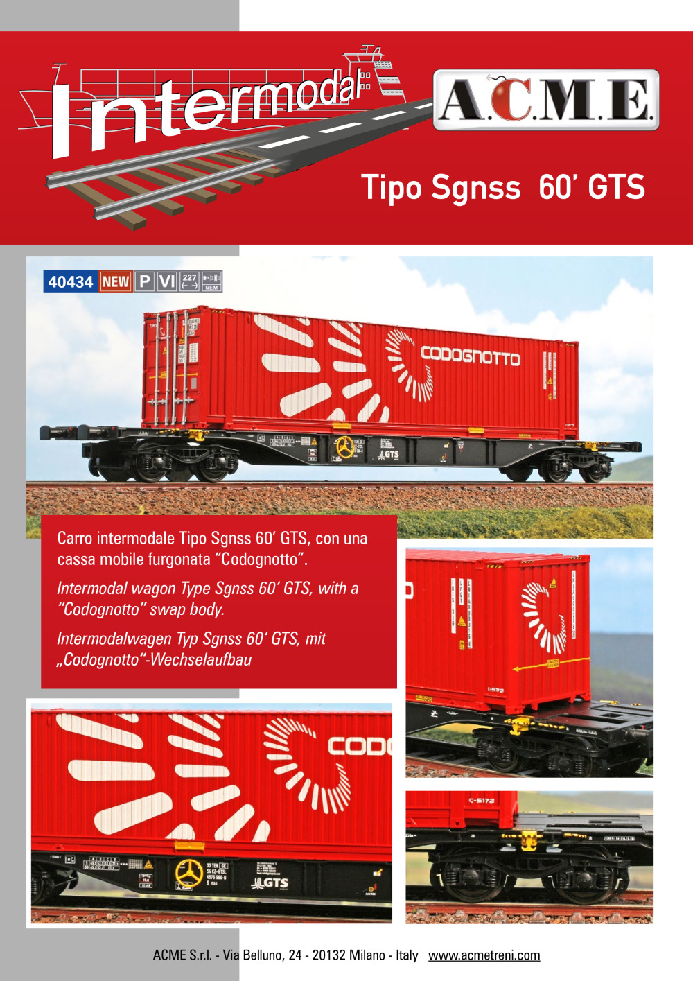 ACME - Anonima Costruzioni Modellistiche Esatte - Tipo Sgnss 60' GTS (ref. 40434)