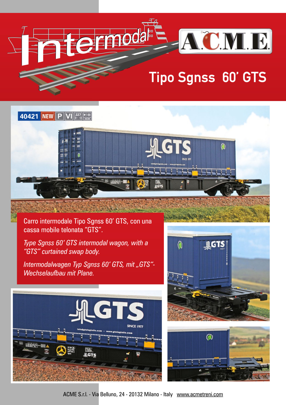 ACME - Anonima Costruzioni Modellistiche Esatte - Tipo Sgnss 60' GTS (ref. 40421)