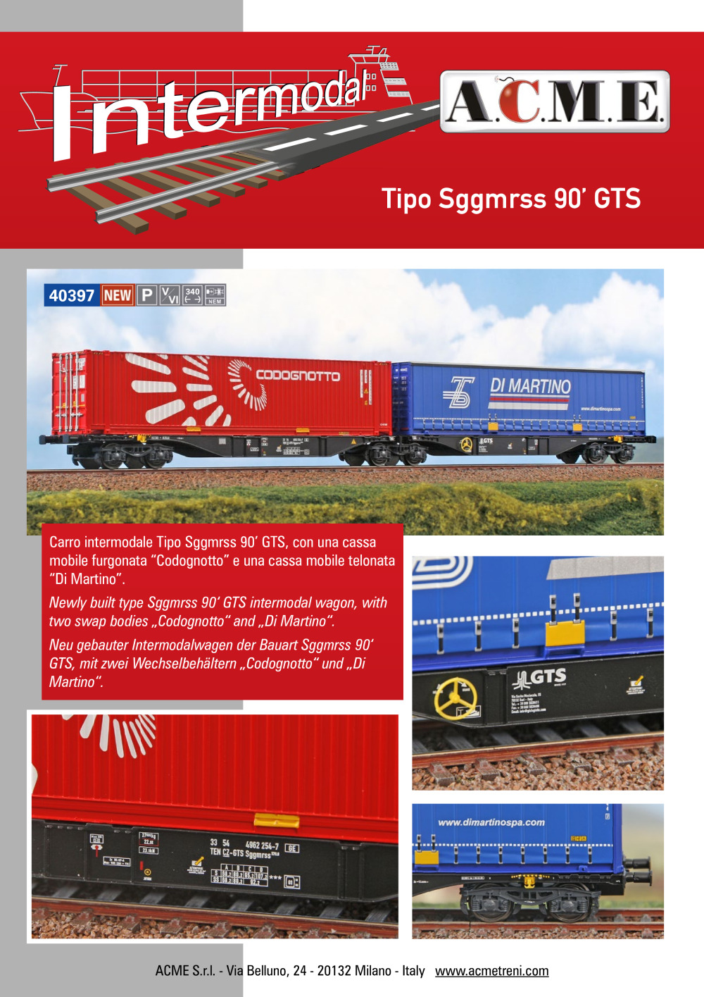 ACME - Anonima Costruzioni Modellistiche Esatte - Tipo Sggmrss 90' GTS (ref. 40397)
