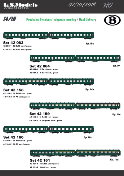 Voitures I4/I5 SNCB - LS Models