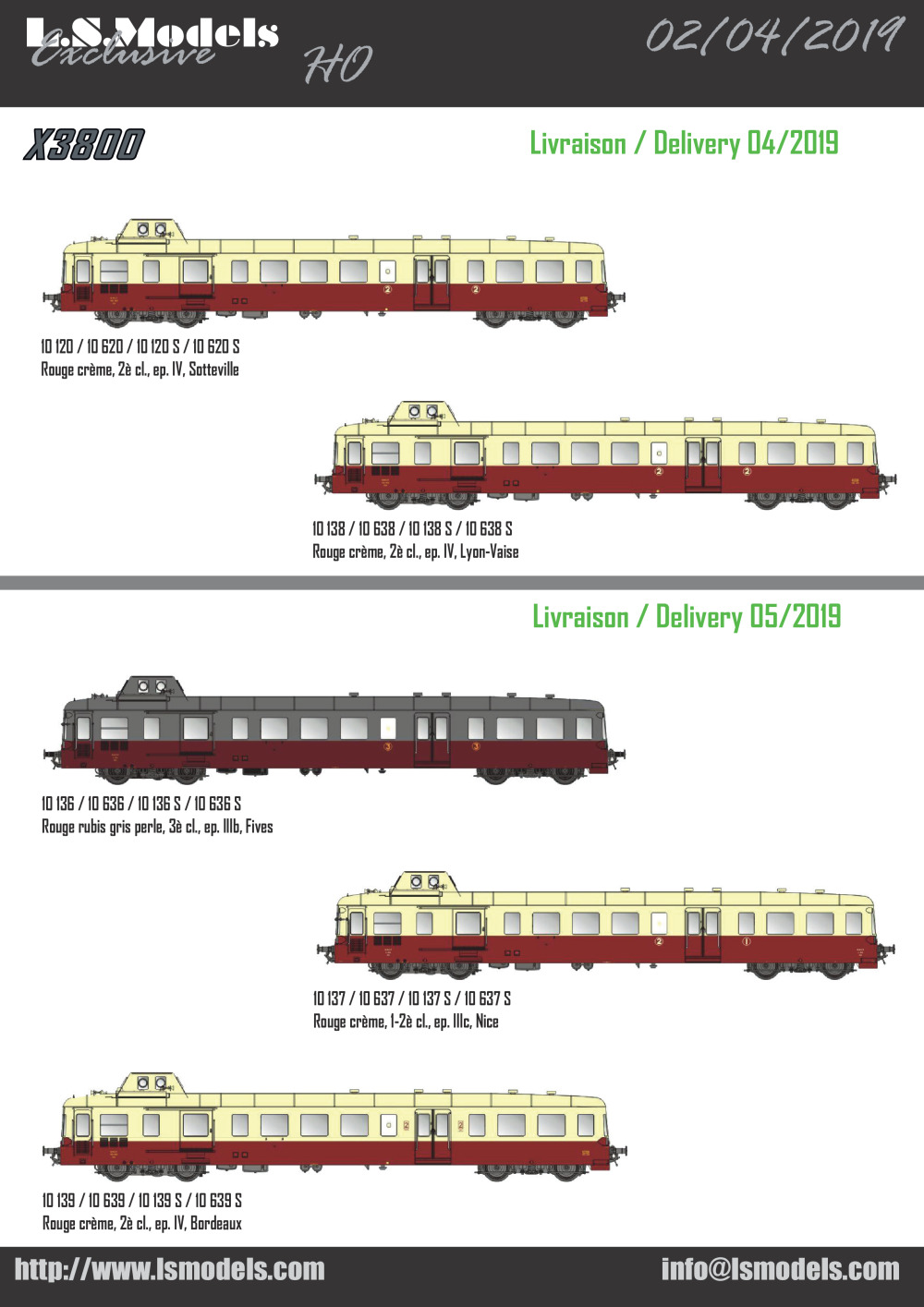LS Models - Autorail X 3800 Picasso